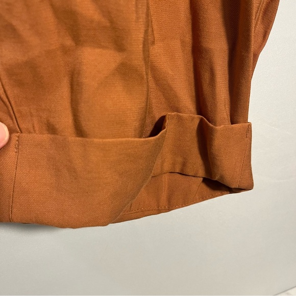 A New Day Pants Womens Size 14 & 18 Orange Bronze Pintuck Slim Ankle NWT - Picture 3 of 10
